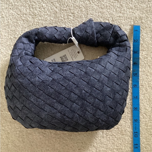 Urban Expressions Blue Hobo Bag with Woven Design (FINALPRICEDROP ) - Picture 2 of 3